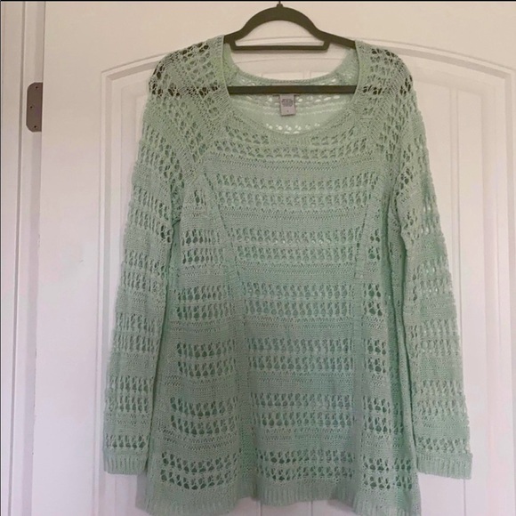 Soft Surroundings Open Weave Tunic Sweater Size large - Picture 1 of 5